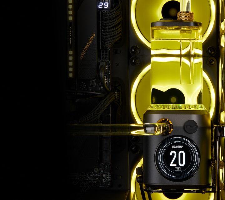 iCUE LINK XD5 RGB ELITE ポンプ/リザーバーコンボ - ステルスグレー