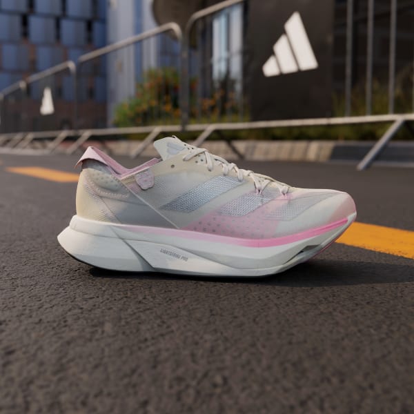 adidas Adizero Adios Pro 3 Running Sneakers - White | Free