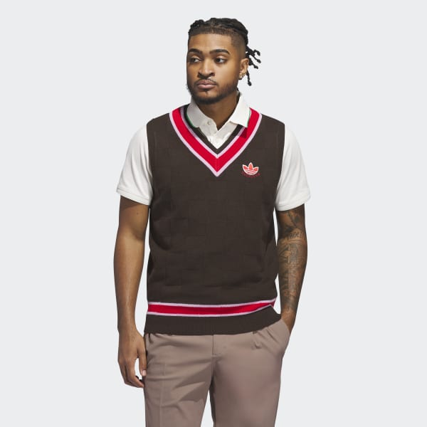 adidas Originals Knit Vest - Brown | Free Shipping with adiClub