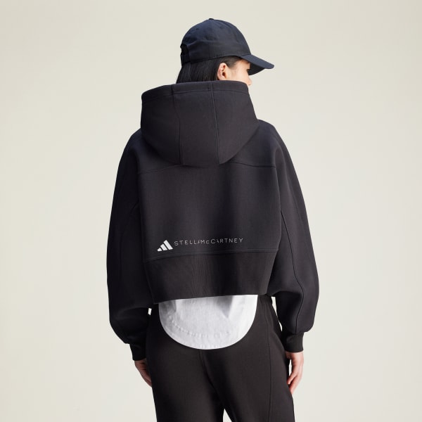 adidas by Stella McCartney Sportswear Cropped Hoodie - Black