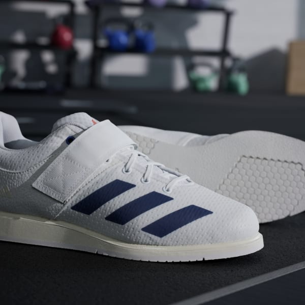 adidas Powerlift 5 Weightlifting Shoes - White | Free Shipping
