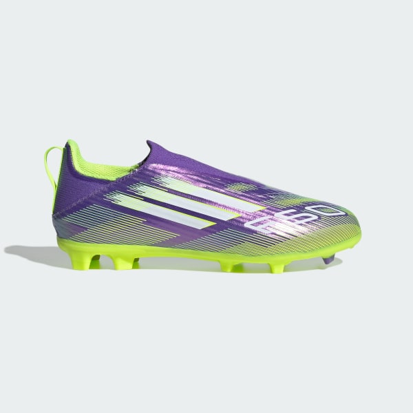adidas F50 League Laceless Firm/Multi-Ground Cleats Kids - Purple