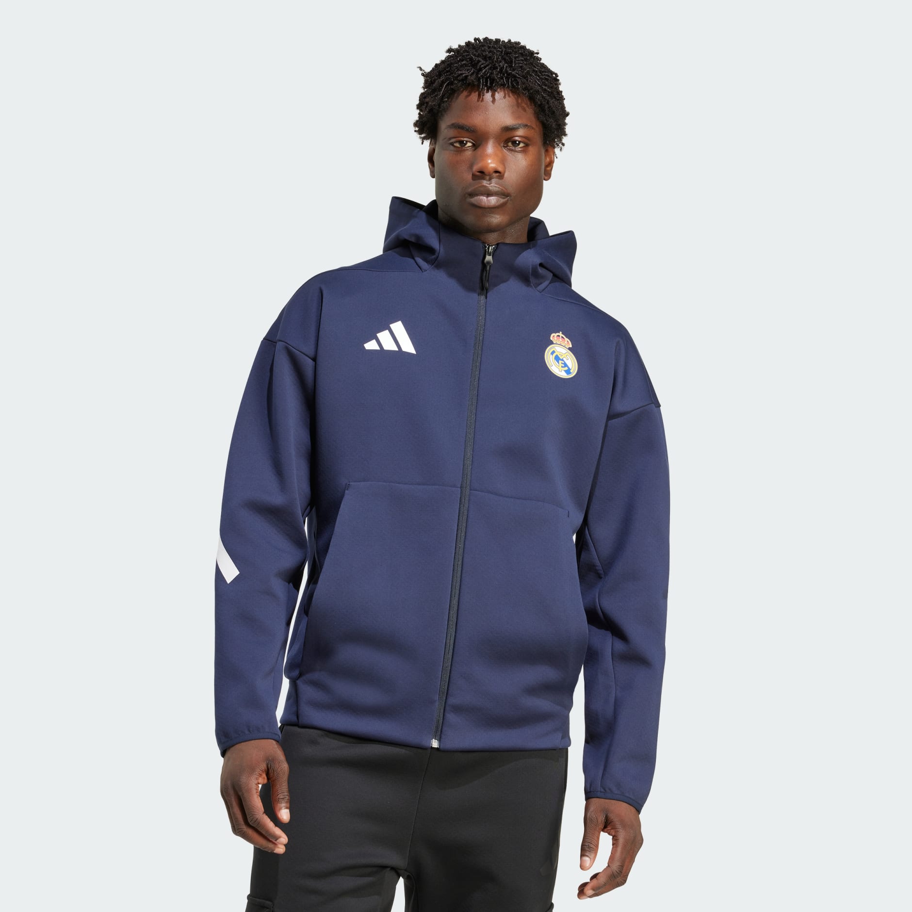 Men's Clothing - Real Madrid ADIDAS Z.N.E. Anthem Jacket - Blue