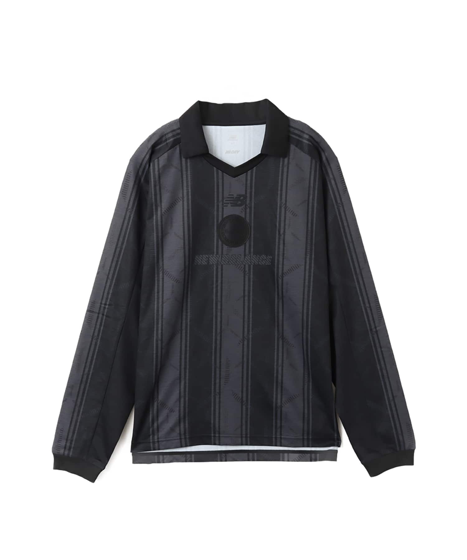 New Balance GRAPHIC POLO LONG SLEEVE SHIRTS ブラック