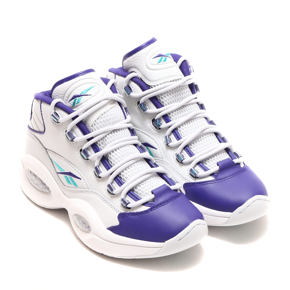 Reebok QUESTION MID COLD GRAY/BOLD PURPLE/CLASSIC TEAL（リーボック