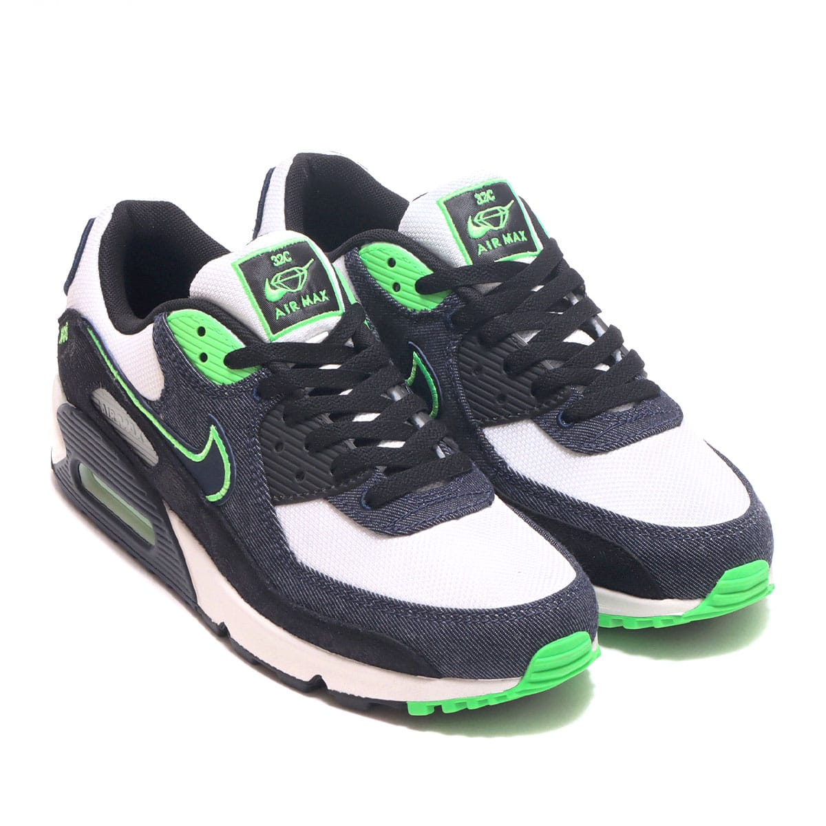 NIKE AIR MAX 90 SE BLACK/OBSIDIAN-SCREAM GREEN-SUMMIT WHITE 22SP-I