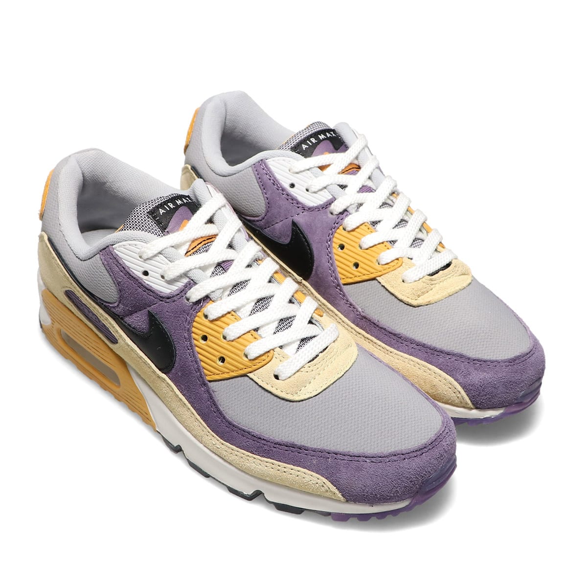 NIKE AIR MAX 90 NRG COURT PURPLE/BLACK-LEMON DROP-WOLF GREY 21HO-S