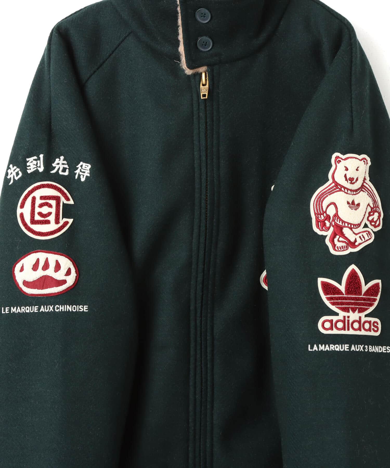 adidas CLOT WARMUP JACKET BY EDISON CHEN グリーンナイト