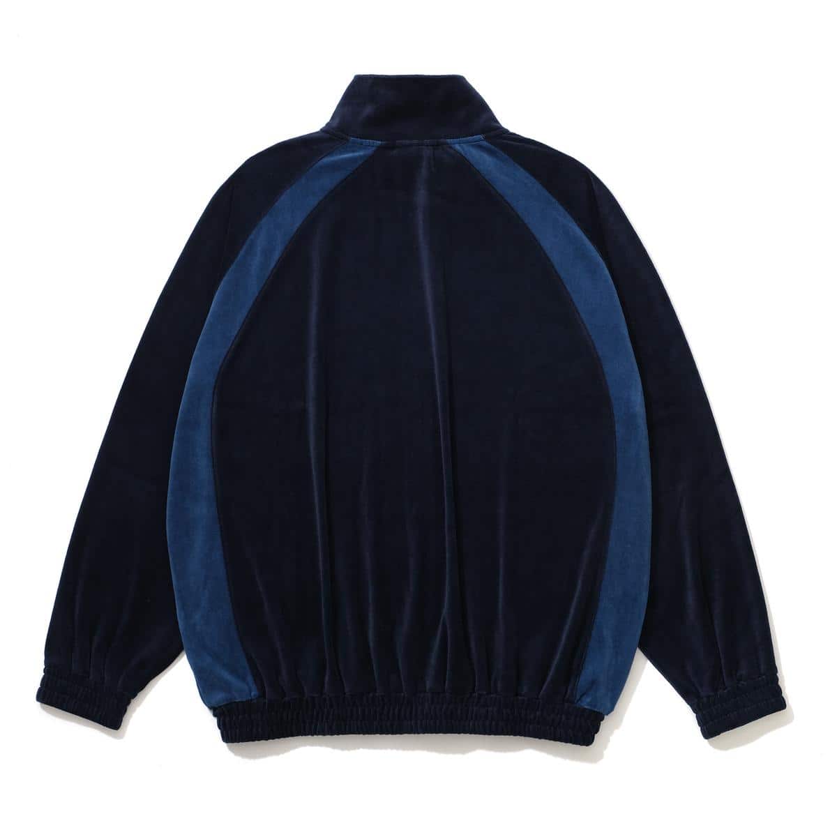 KEBOZ VELOUR TRACK JACKET NAVY 23FA-I（ケボズ ベロア トラック