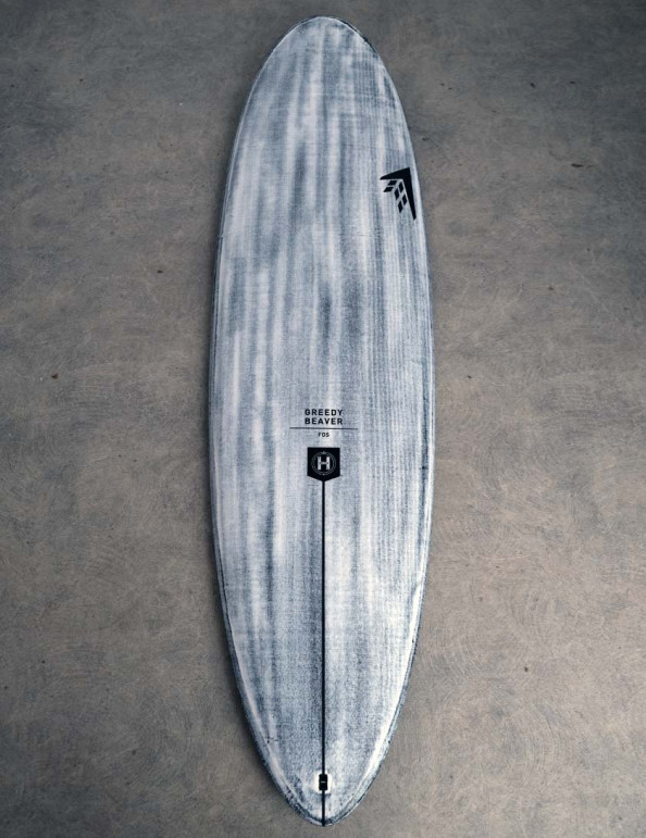 Firewire Volcanic Greedy Beaver Surfboard 6ft 6 Futures - Grey