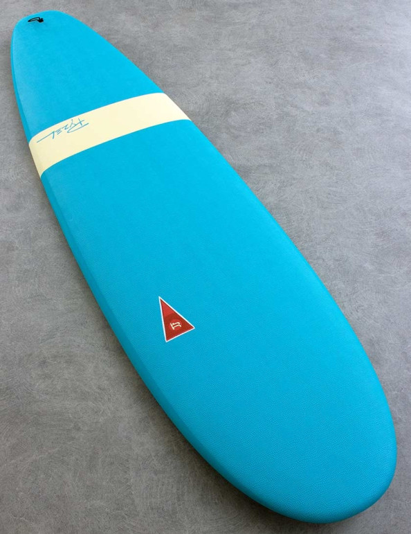 JJF by Pyzel Log soft top surfboard 7ft 0 - Light Blue