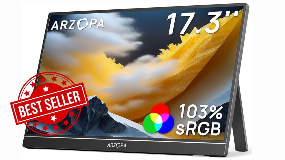 Arzopa 17.3インチ携帯ゲーミングモニターが114ドルに | GAMES.GG