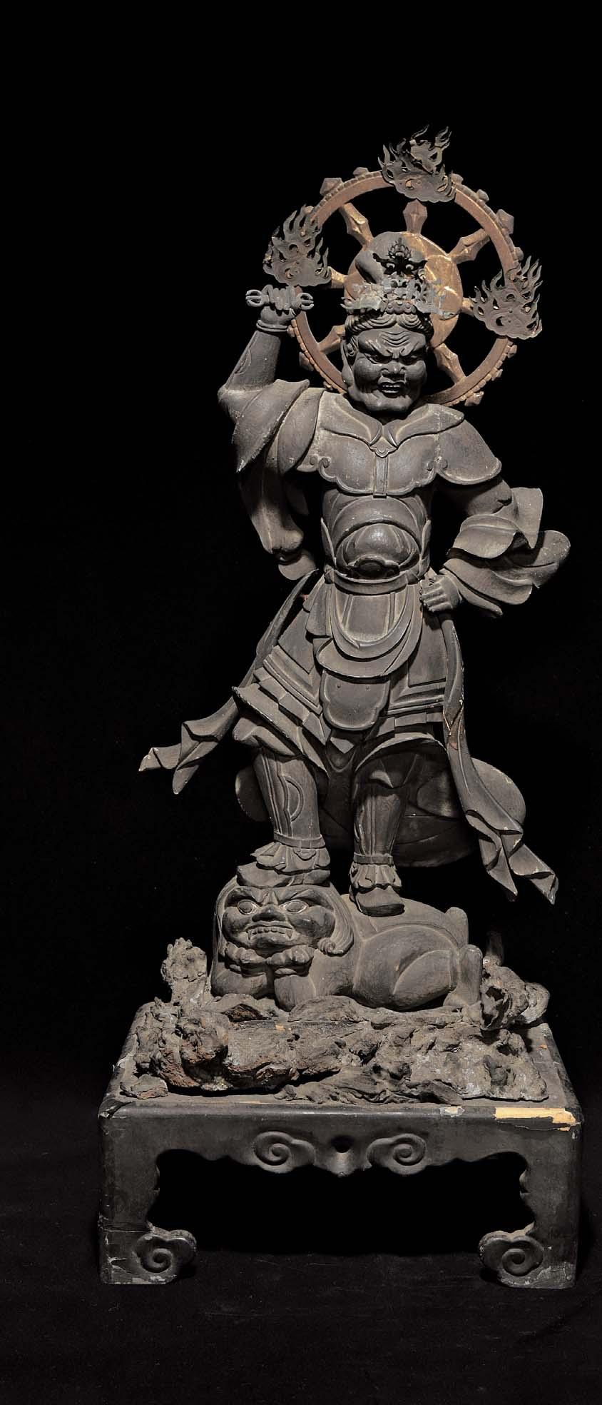 陶器製／清水の次郎長像。縁起物・歴史上人物。【箱無し 現状】 陶器製／