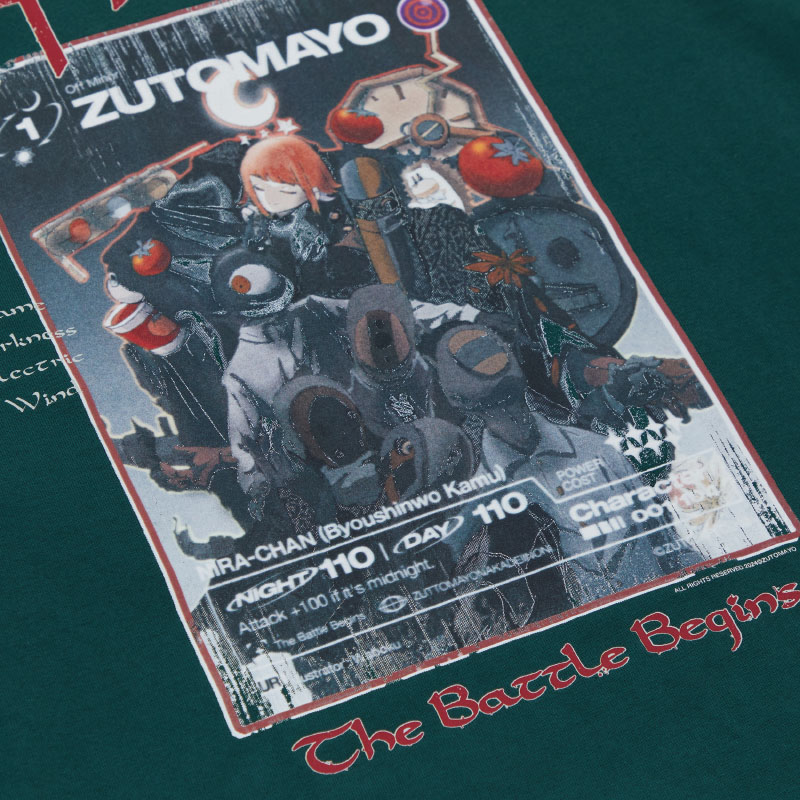 ZUTOMAYO CARD3 Long Tee B (Green) - ZUTOMAYO MART