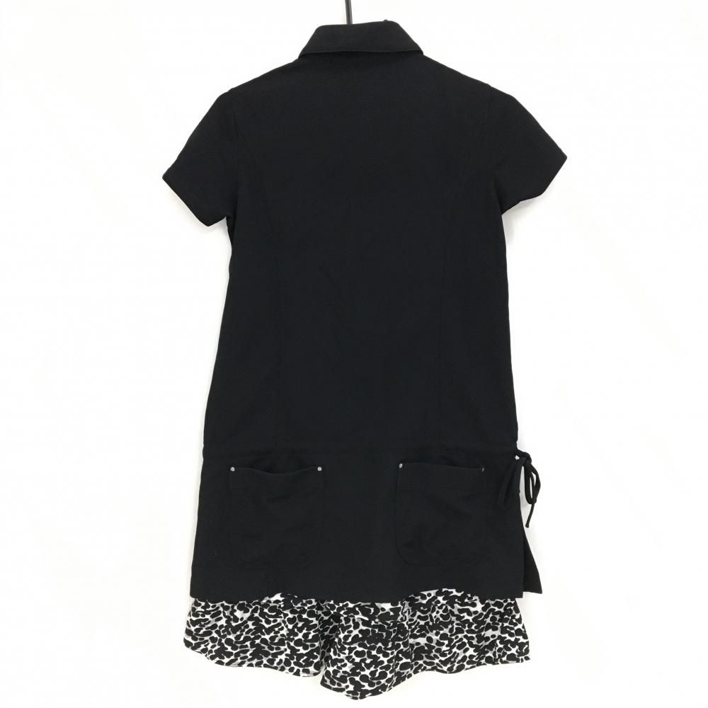 超美品】クードシャンスゴルフ ワンピース 黒 フリルインナーパンツ