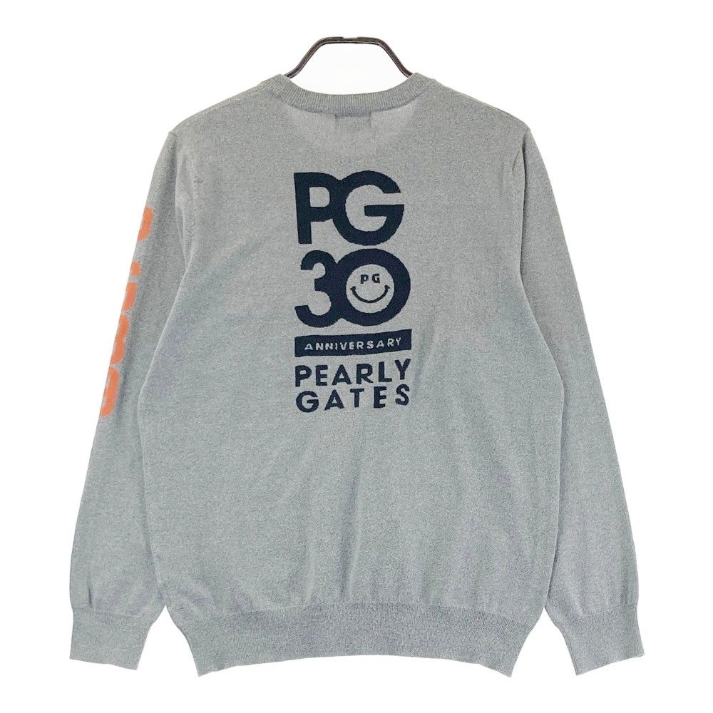 サイズ：6 PEARLY GATES パーリーゲイツ 30周年 ニットセーター グレー