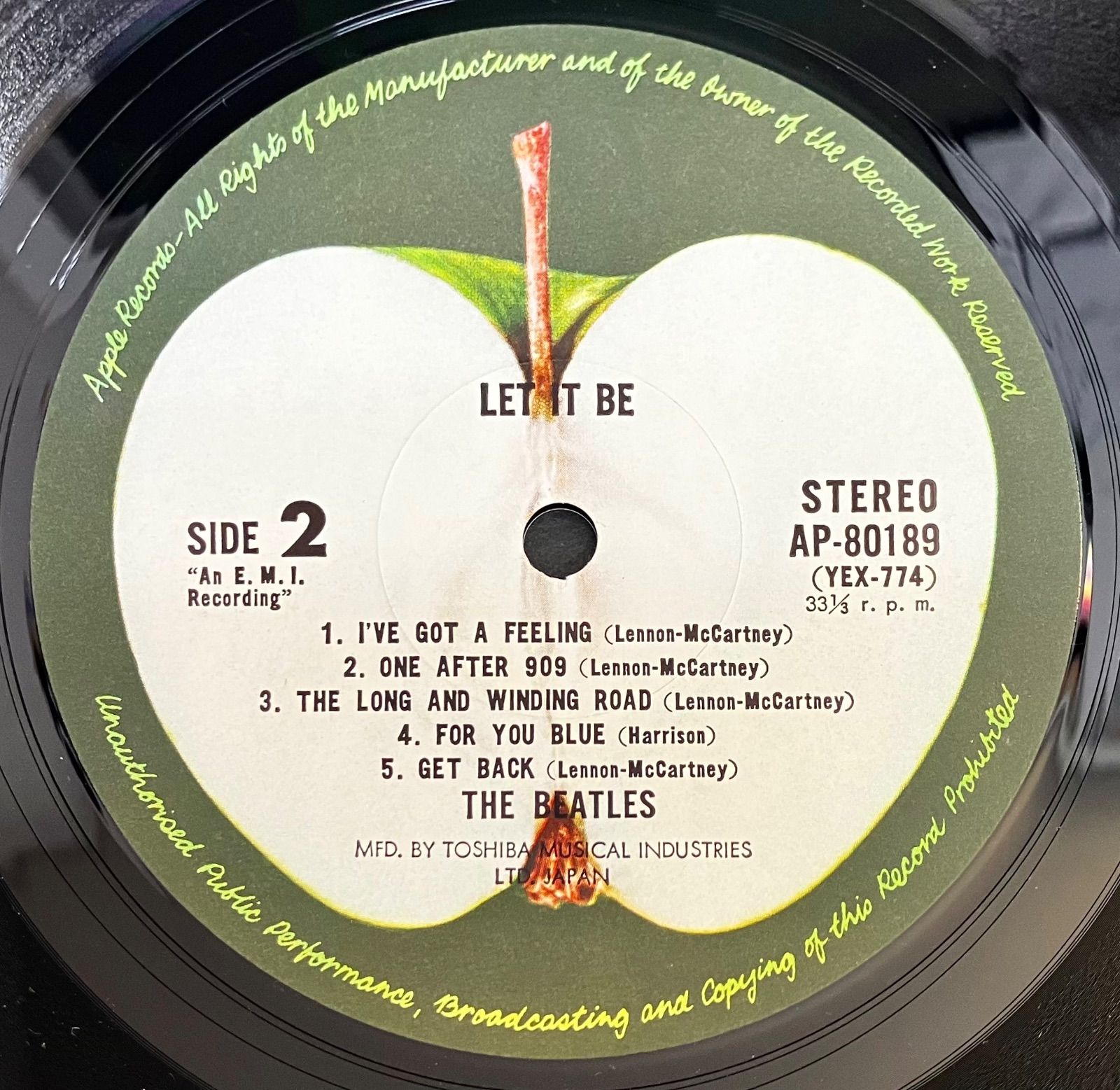 超希少品・美品】ビートルズ ⭐️『レット・イット・ビー』 LPレコード