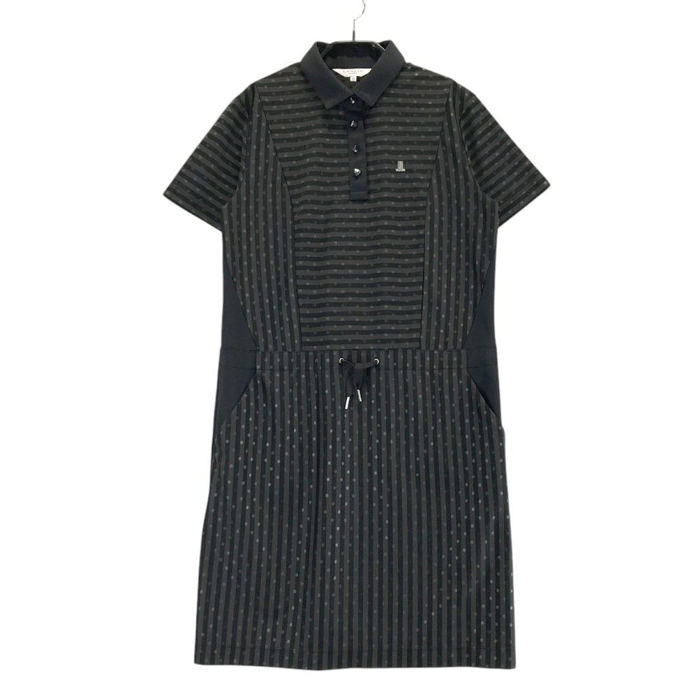 サイズ：38 LANVIN SPORT ランバン スポール 半袖ワンピース ロゴ刺繍