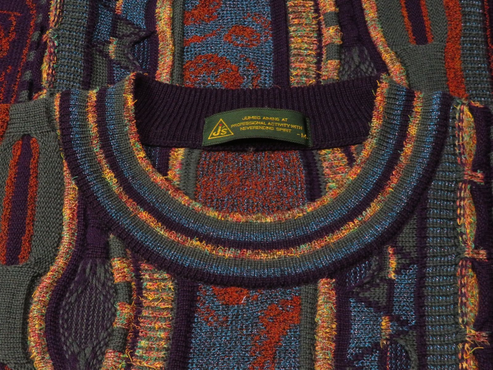 ✅️ J′s ジャンボ尾崎 尾崎将司 ラメ入り 3Dニット ゴルフウエア