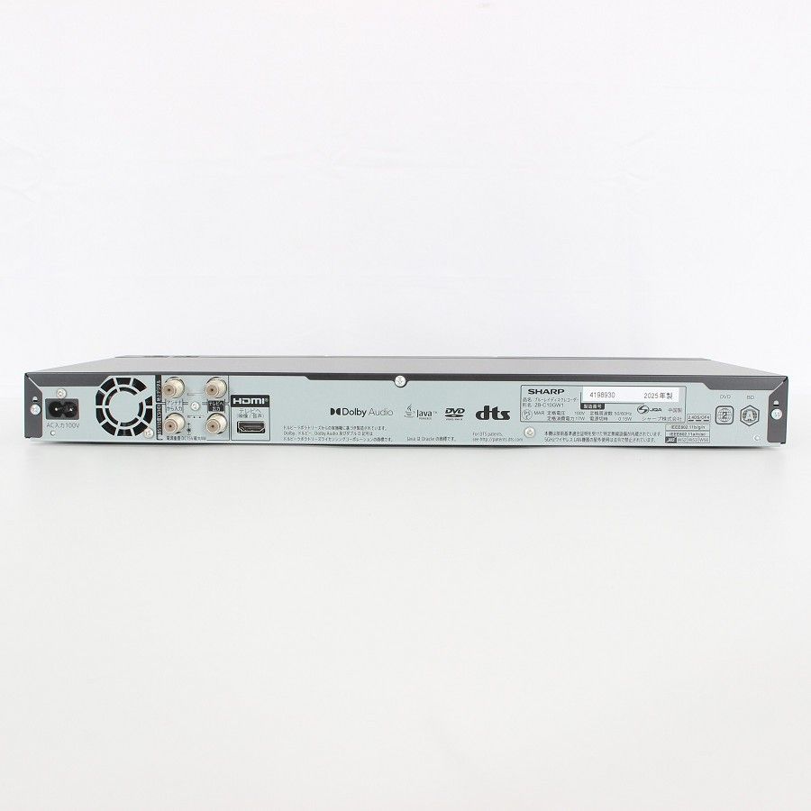 美品】シャープ AQUOS ブルーレイ 2B-C10GW1 2025年製 ブルーレイ