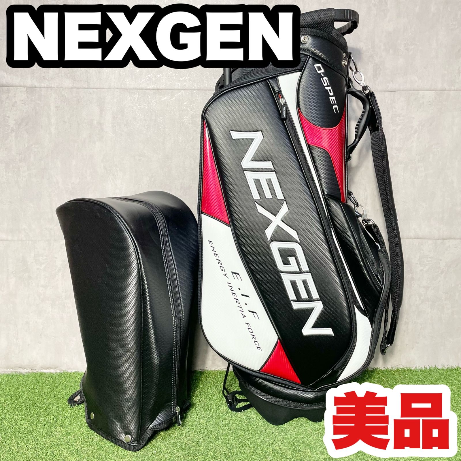 美品】NEXGEN ネクスジェン キャディバッグ ゴルフバッグ 軽量モデル