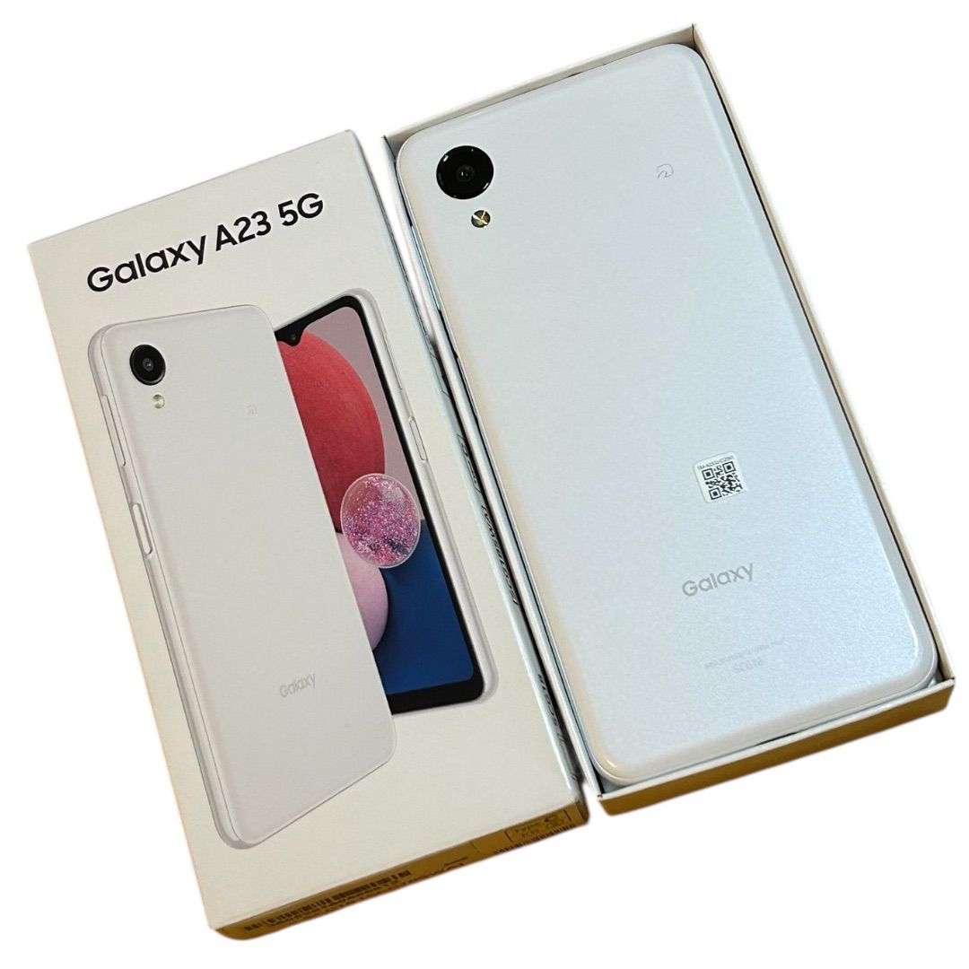 安心保証】Galaxy A23 5G 64GB ホワイト（SCG18）電池良好 箱付き A36