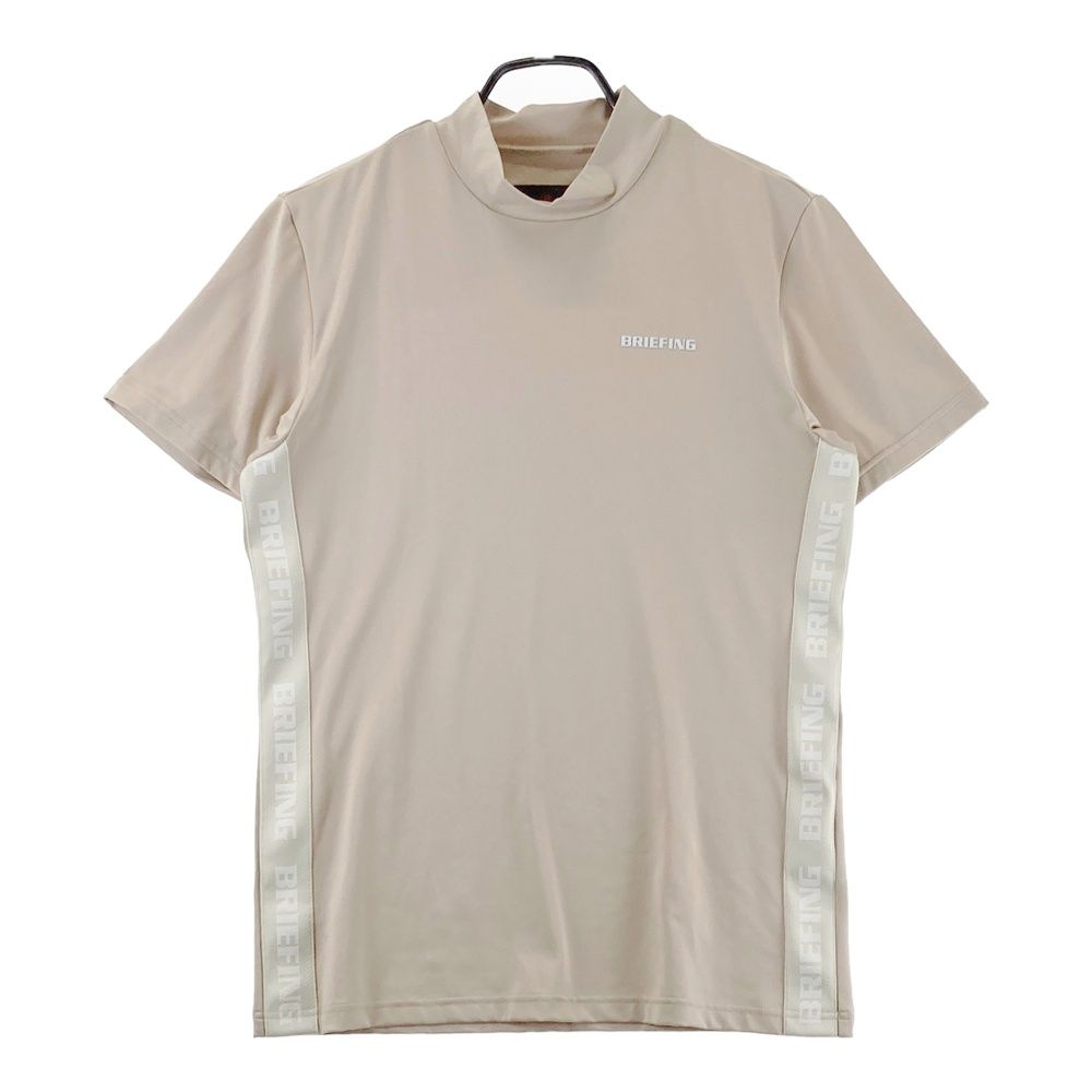 サイズ：M BRIEFING GOLF ブリーフィング モックネック 半袖Tシャツ