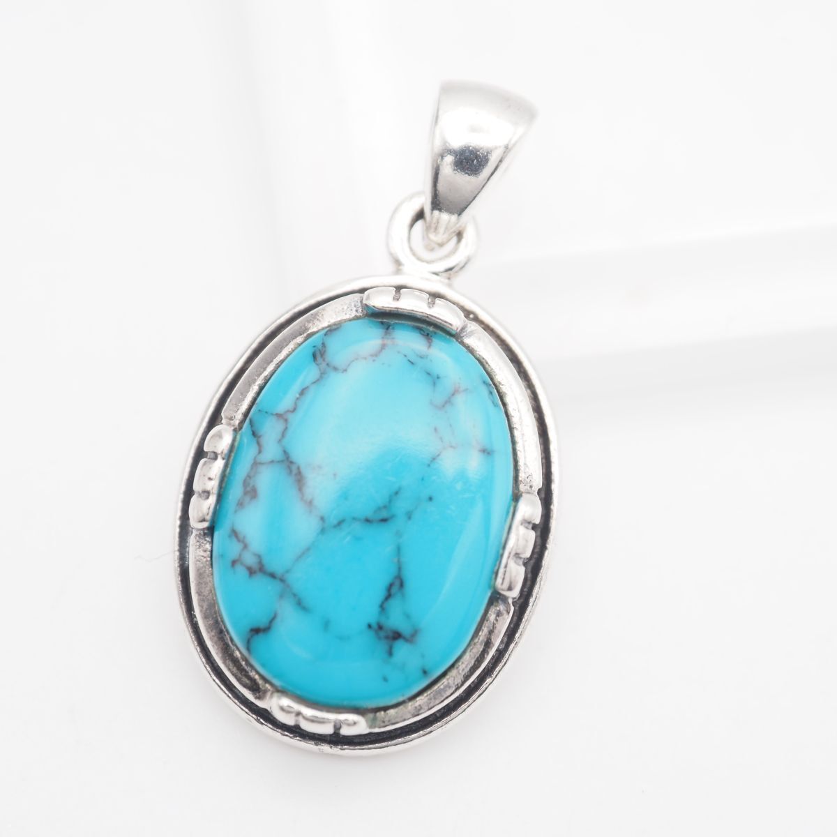 M993 ナバホ ターコイズ トルコ石 925刻印 ペンダント トップ シルバー