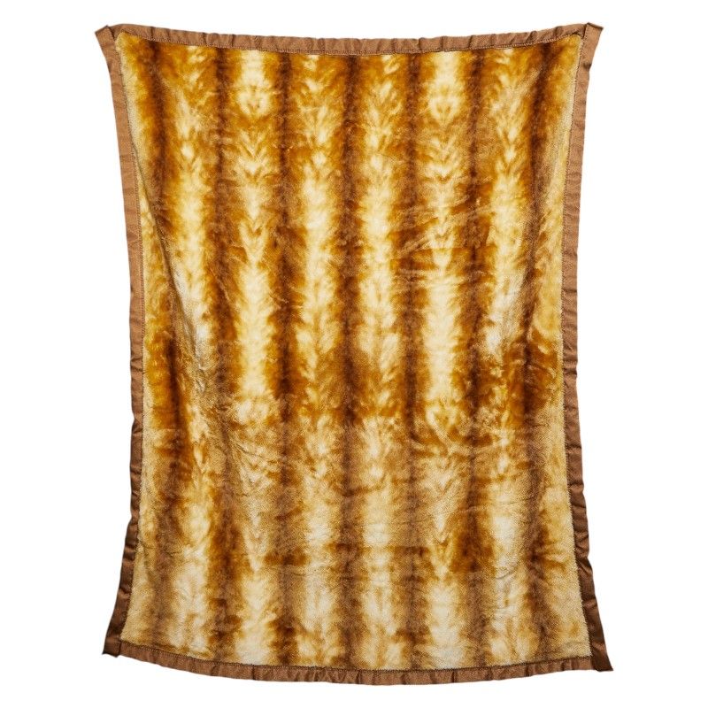 フェンディ ズッカ ブランケット ひざ掛け 毛布 ブラウン アクリル