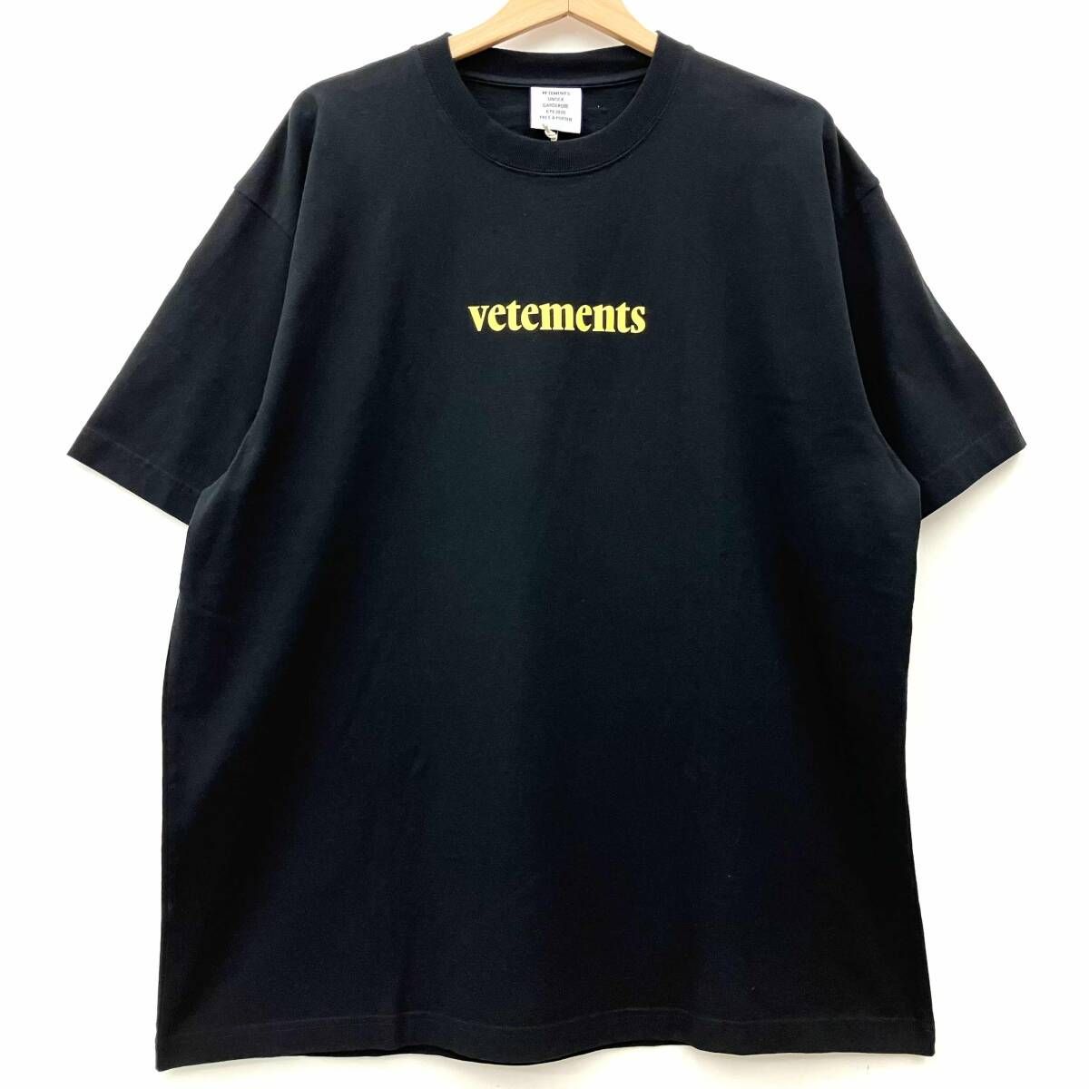 VETEMENTS ヴェトモン 半袖Tシャツ ブラック サイズXL - メルカリ