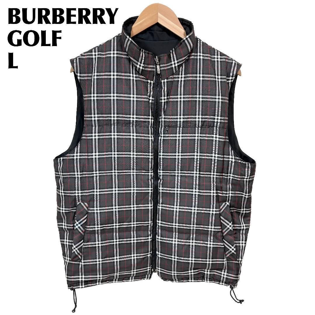 美品】 BURBERRY GOLF リバーシブル 中綿ベスト L ノバチェック - メルカリ