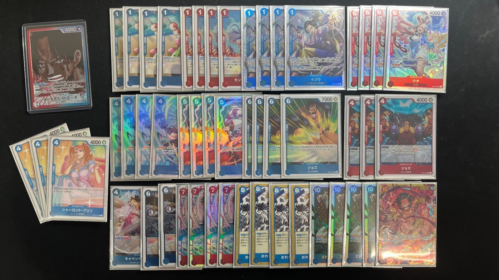 デッキ】 赤青エース（リーダーパラレル）【ワンピースカード】 - メルカリ