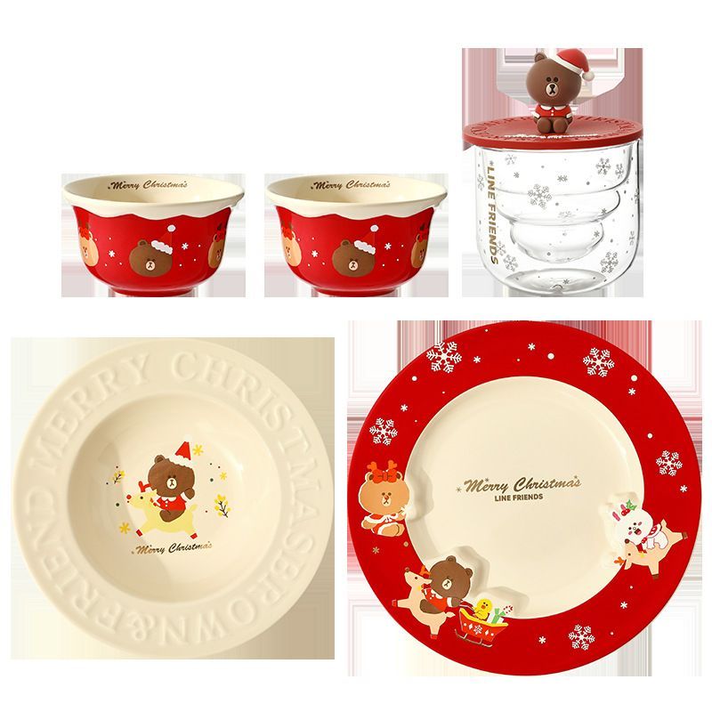 クリスマス食器セット 5点入り LINE FRIENDS 正規品 - メルカリ