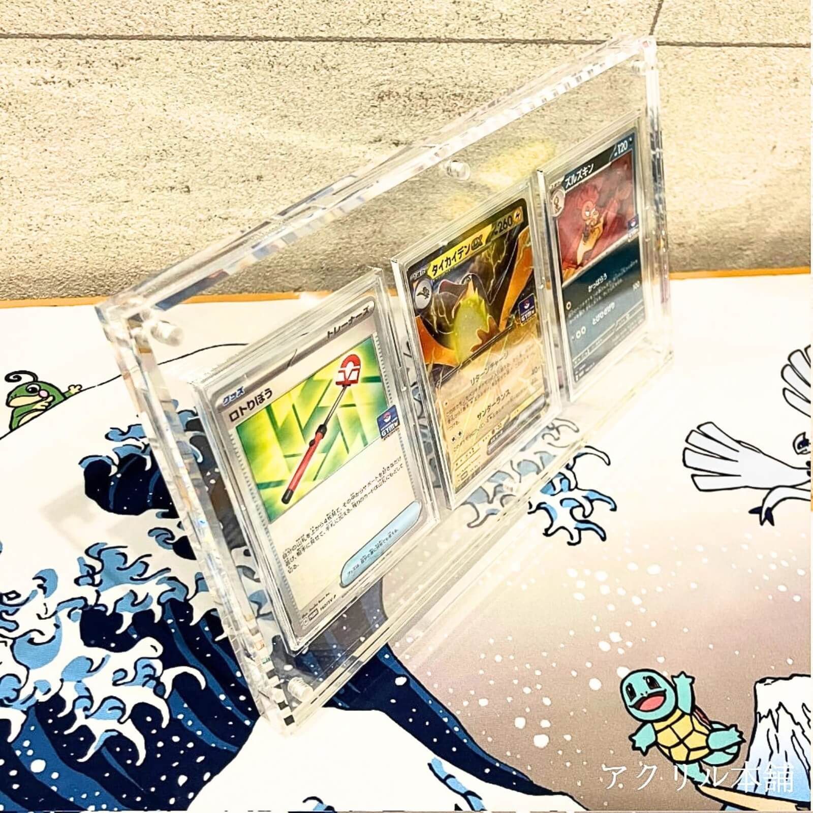 アクリル本舗 2連 ディスプレイケース スクリューダウン マグネット