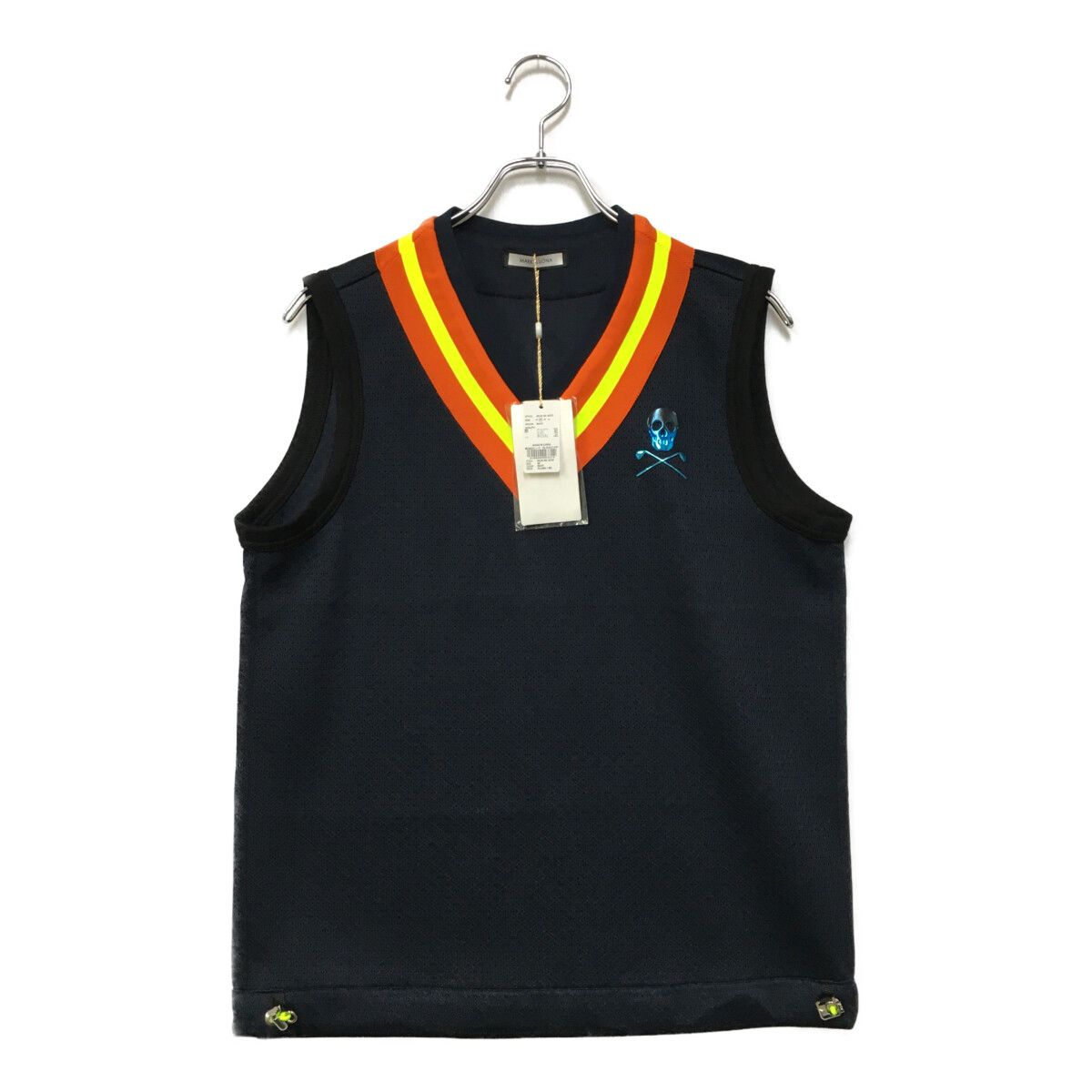 未使用品 メンズ マークアンドロナ MARK&LONA ベスト 46(M) 紺