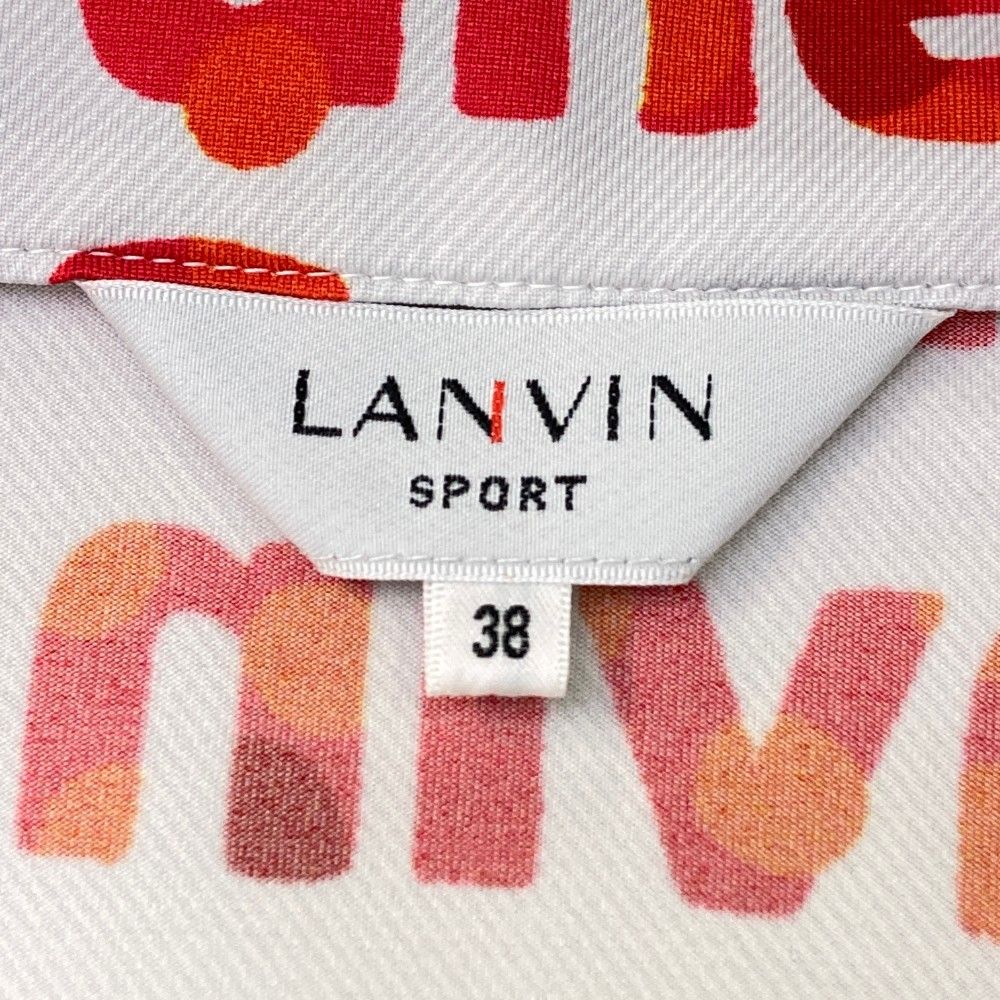 サイズ：38 LANVIN SPORT ランバン スポール ハーフジップ 半袖Tシャツ