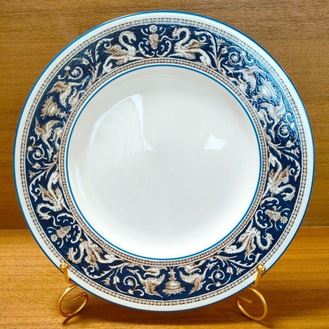 美品☆ウエッジウッド フロレンティーン コバルト ディナープレート 4