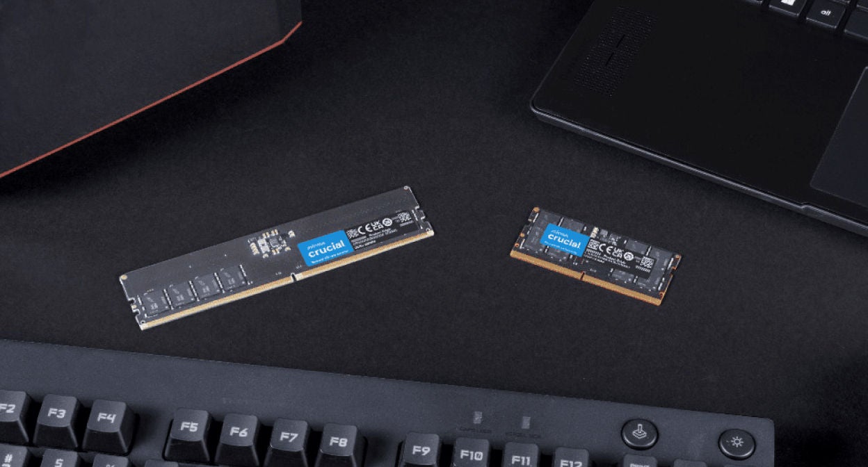 Crucial 64GB Kit (32GBx2) DDR5-4800 SODIMM | CT2K32G48C40S5