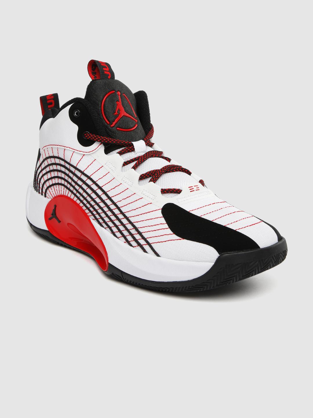 Buy Nike Men White & Black JORDAN JUMPMAN 2021 PF Mid-Top