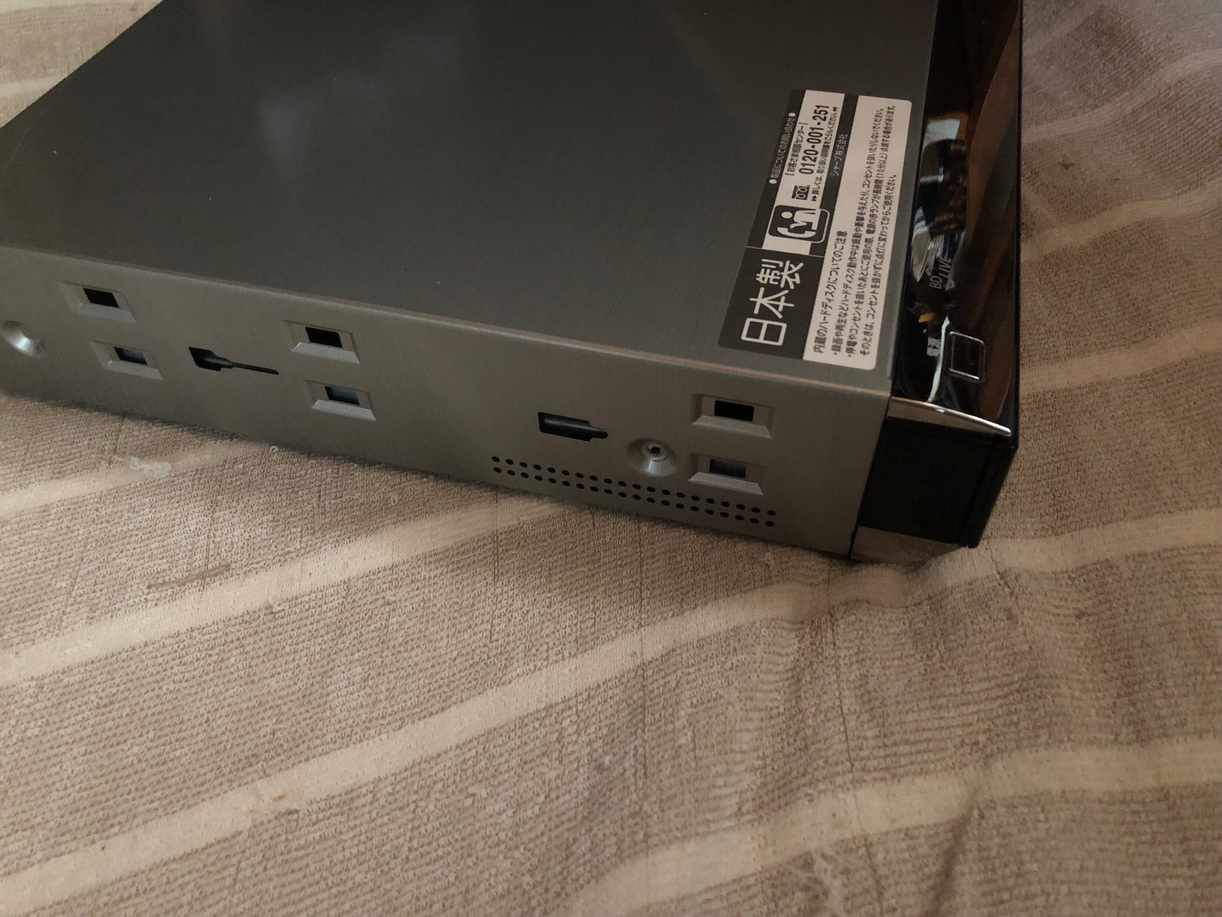 SHARP AQUOS BD-W1800 HDD新同品交換第7 SHARP AQUOS BD-W1800 HDD新同