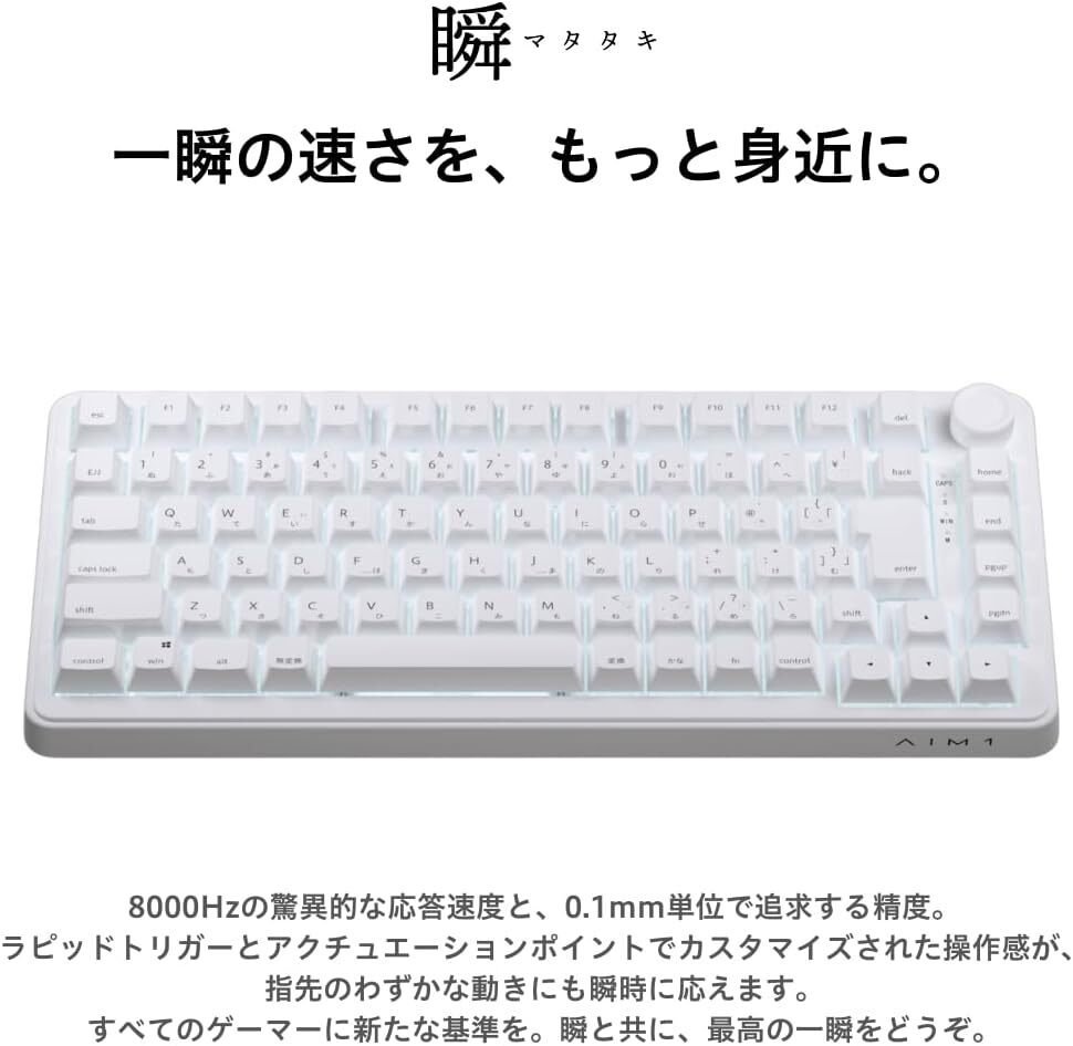 AIM1 瞬 徹底レビュー：ラピッドトリガー設定と8000Hzの実力を全解説
