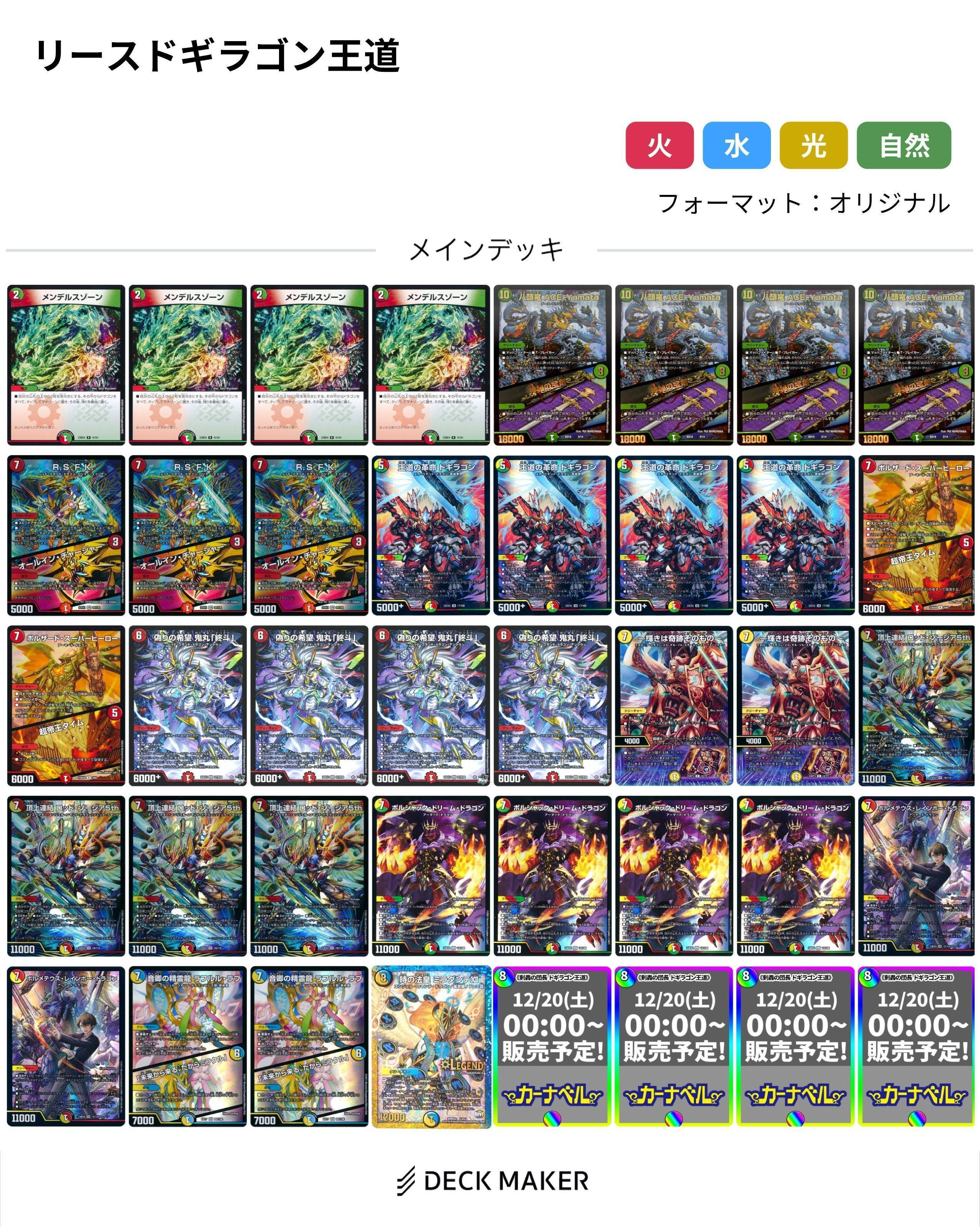 龍軸《リース剣轟ドギラゴン》のすゝめ 【オリジナル】 ｜水炊き