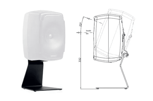 Genelecスピーカー用の卓上スタンドを買ってみた（K&M 23275B モニター