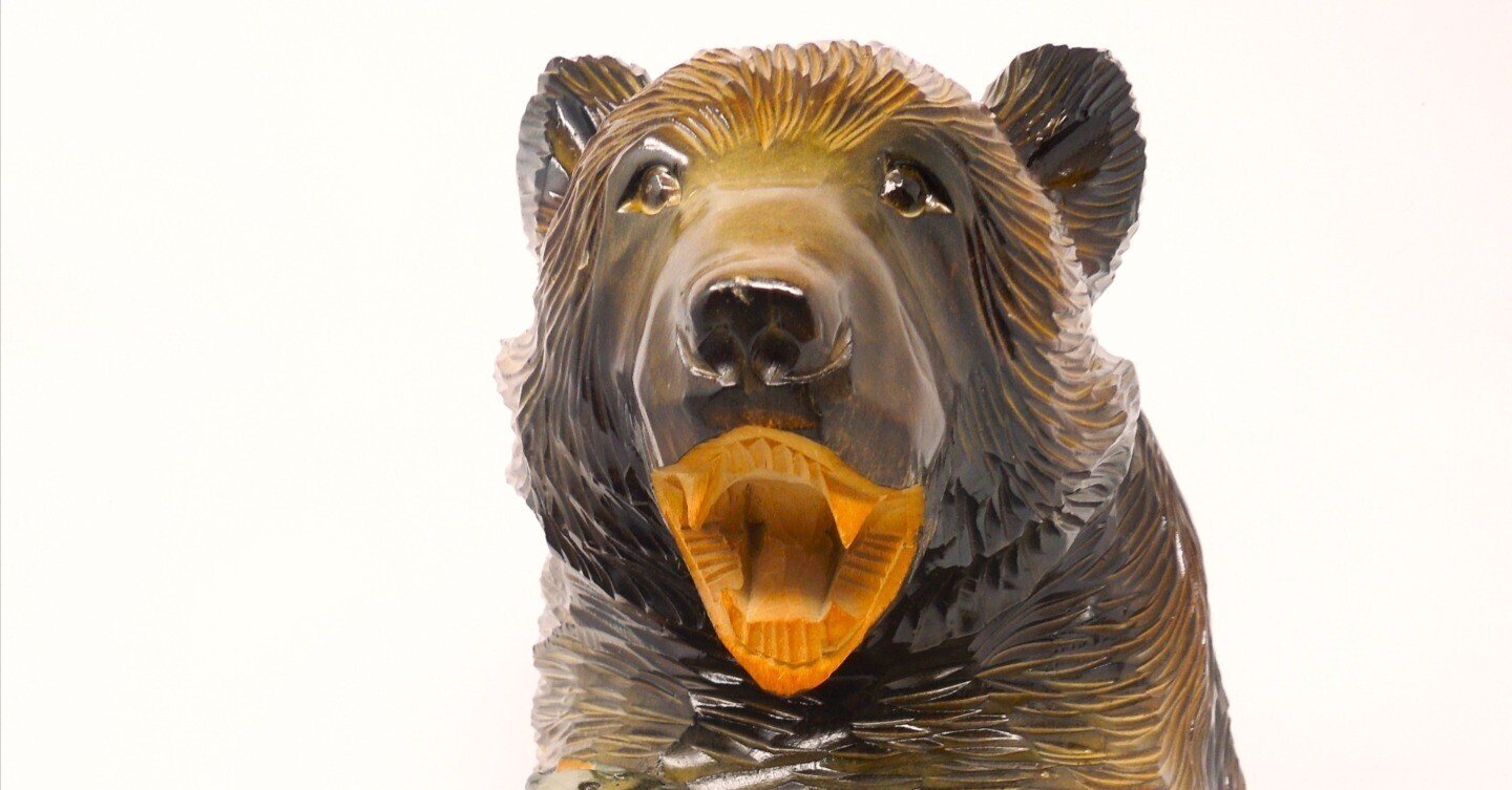 木彫りの親子熊（阿寒湖 1983.8.24）｜内野ゴロー