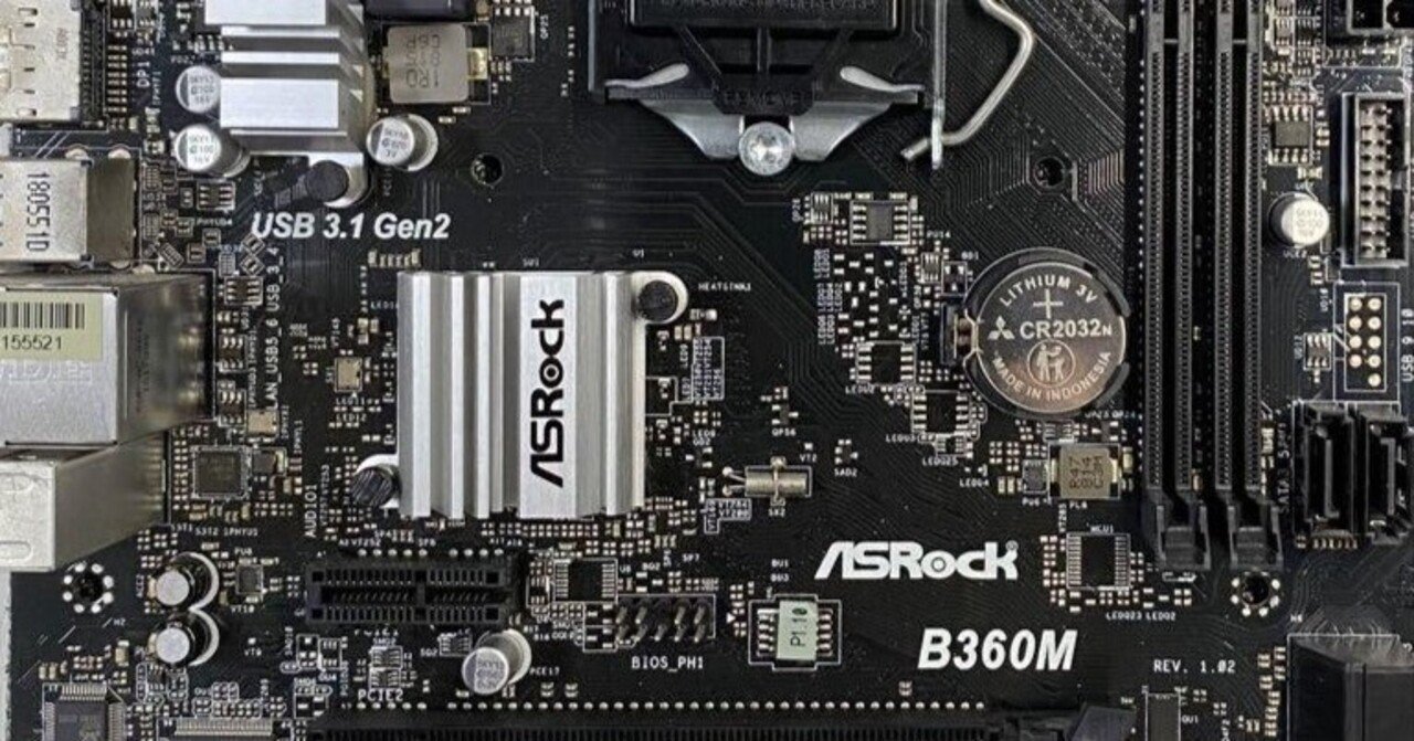 ASRock B360M(マウスコンピューターのoem)にB360M HDVのBIOSを焼く方法