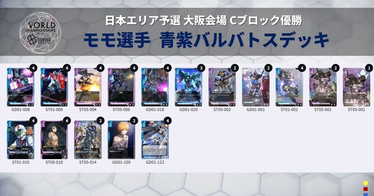 大阪エリア優勝🏆 青紫バルバトス解説 WORLD CHAMPIONSHIPS 25-26