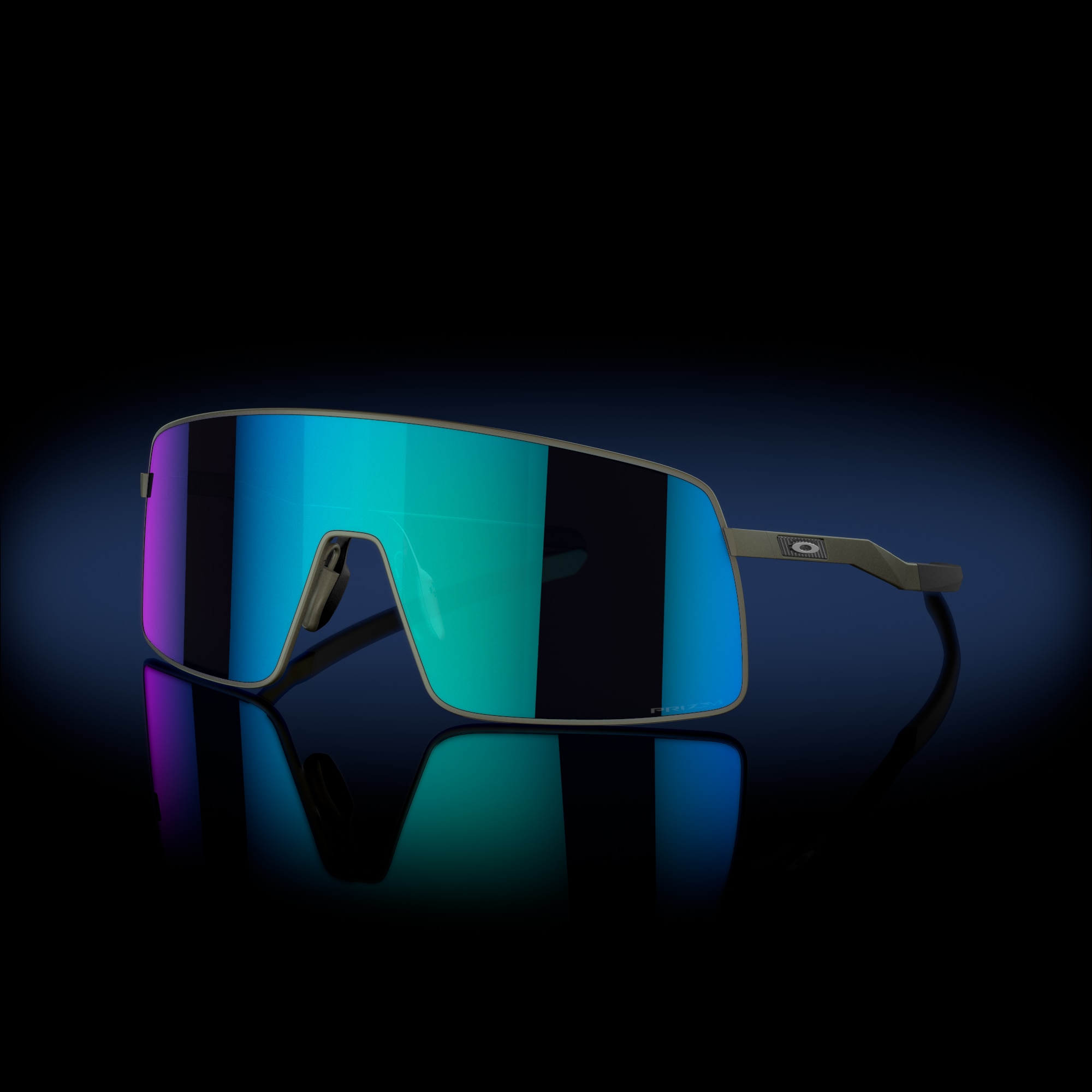 Sutro TI Prizm Sapphire Lenses, Satin Lead Frame Sunglasses