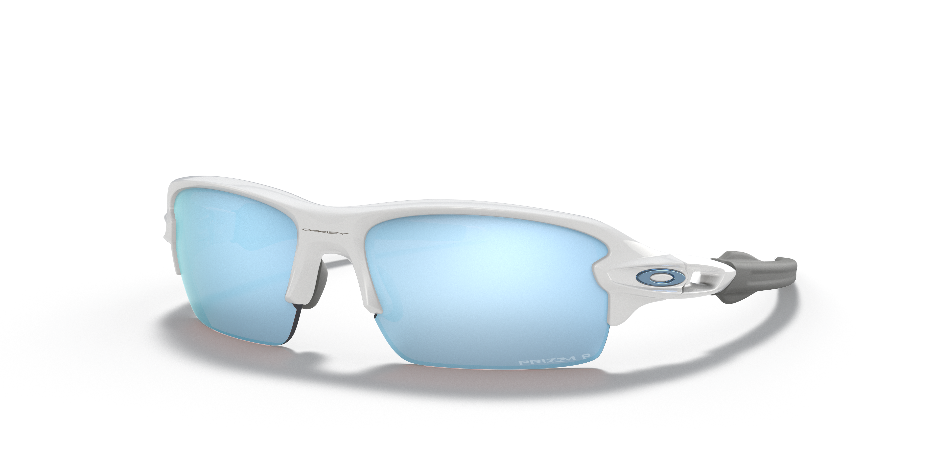 Flak® XS (Youth Fit) Prizm Deep Water Polarized Polished White