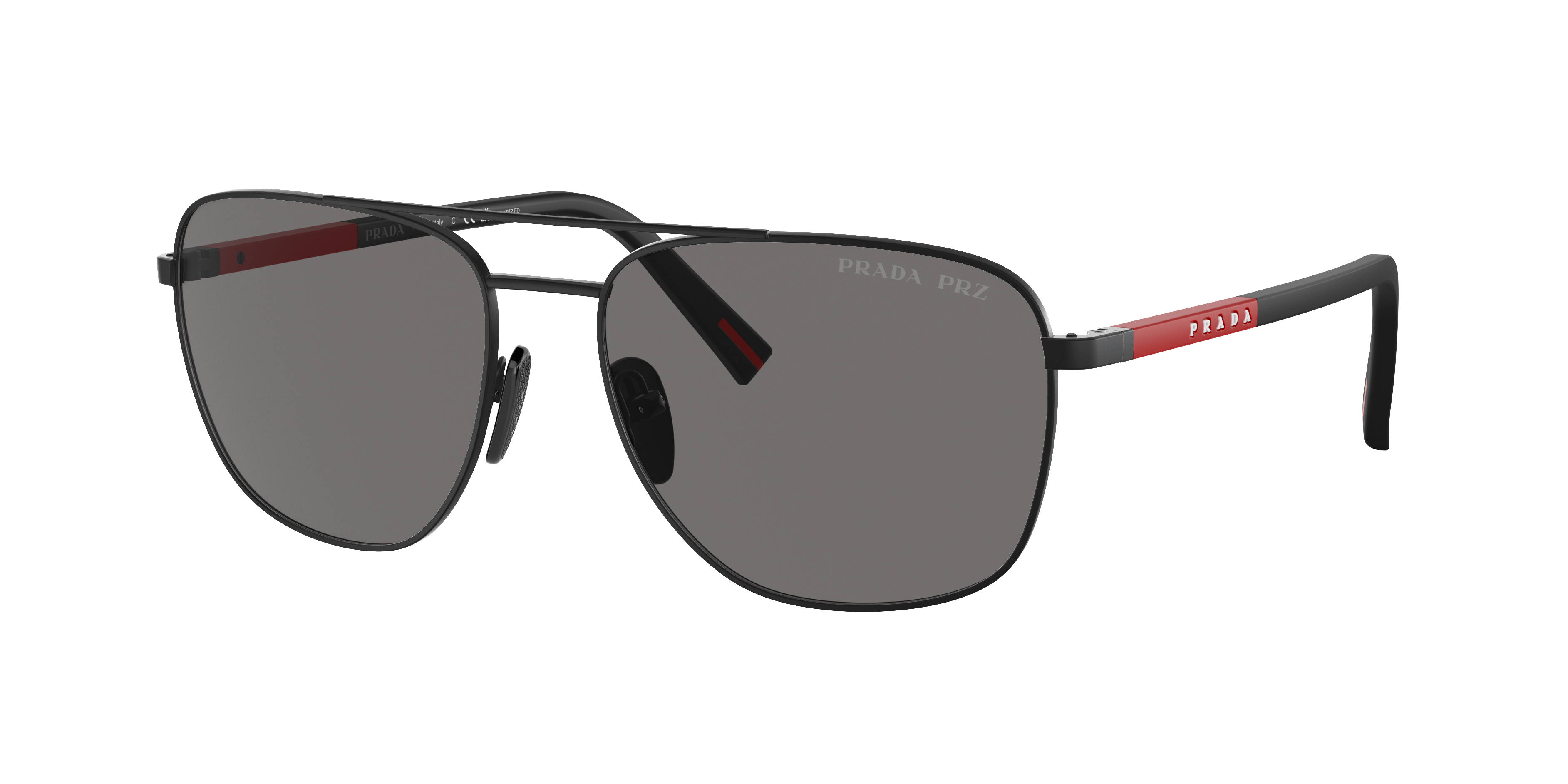 Prada Linea Rossa PS 54ZS XXL (60 - 17) with Grey lenses and Black