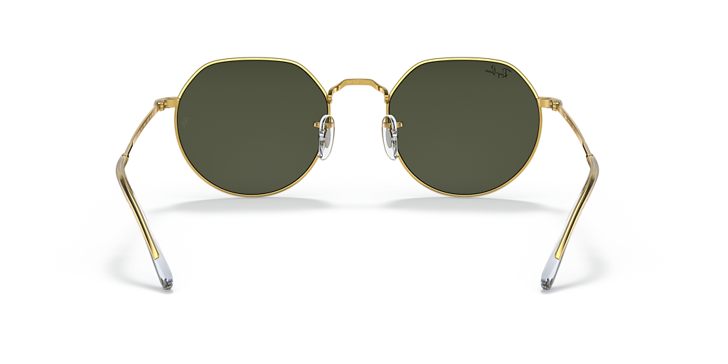 Ray-Ban RB3565 Jack L (53 - 20) with Green lenses and Gold frame
